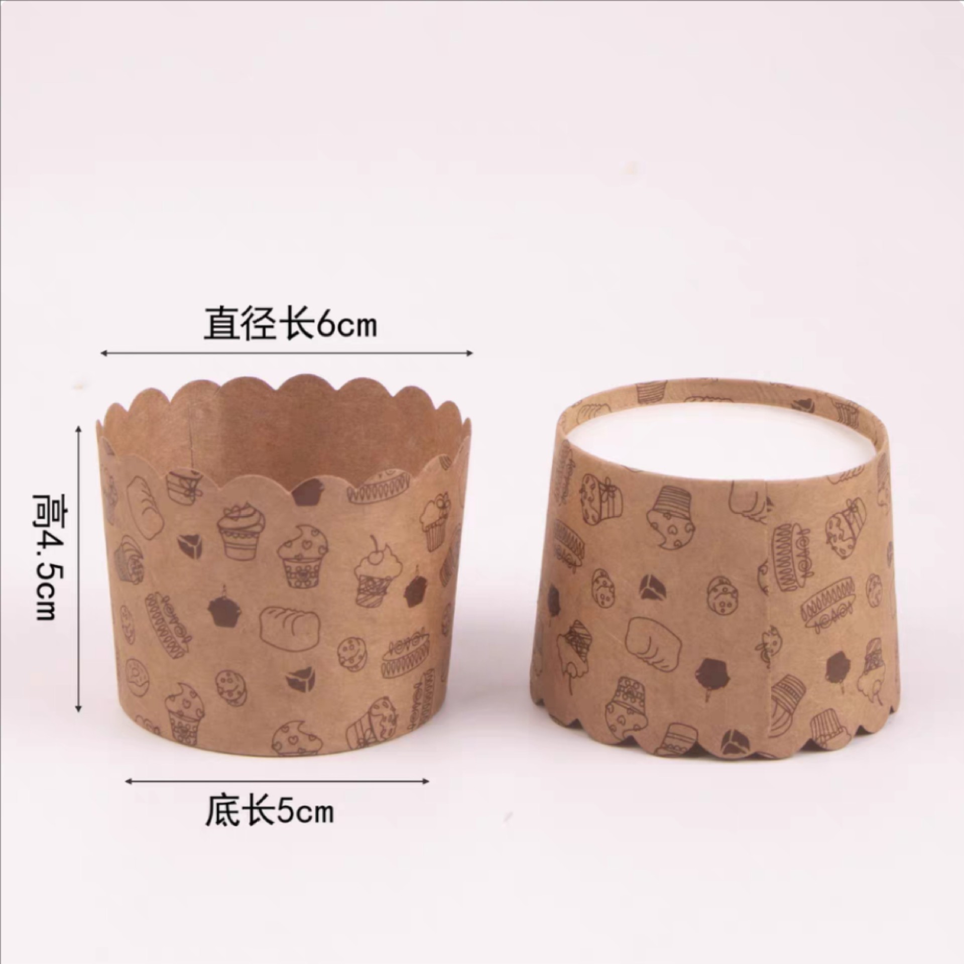 Taza de papel para pastel de papel para horno de evaporación para hornear resistente a altas temperaturas muffin pequeño y medio soporte de papel molde de pastel doméstico image 10