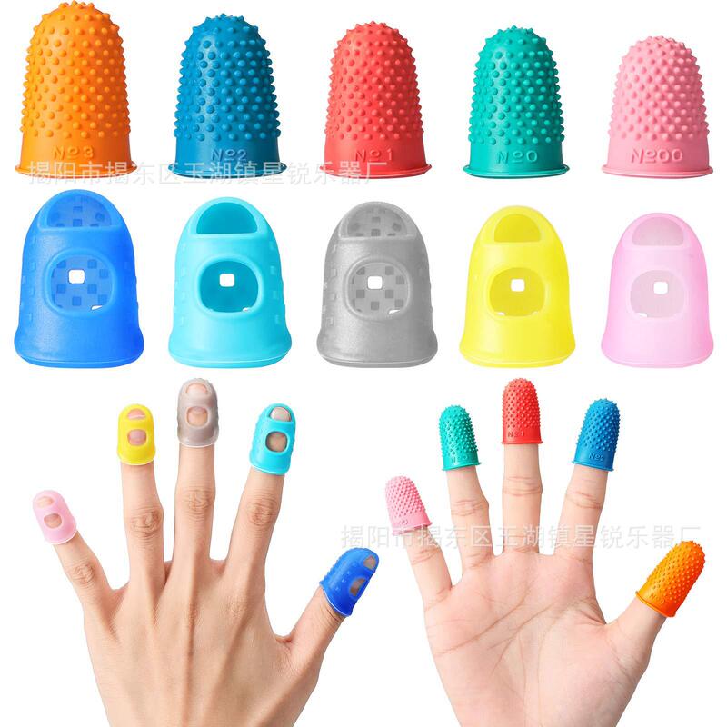 Rubber Finger Cots to Prevent Fingerprints and Protect Fingers, Guitar Finger Cots Set of 5 Sizes Rubber Finger Cots to Prevent Fingerprints and Protect Fingers, Guitar Finger Cots Set of 5 Sizes