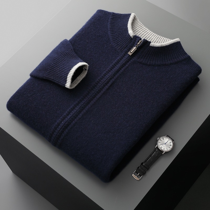 Demi-season cardigan with zipper