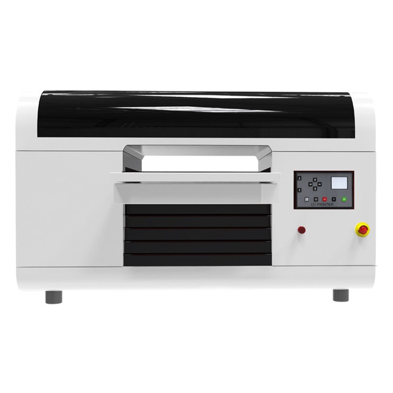 Impresora UV de Cama Plana Dongshen A3, Equipo para Hacer Etiquetas de Cristal, Botellas de Vino y Carcasas de Teléfono con Relieve 3D en Acrílico