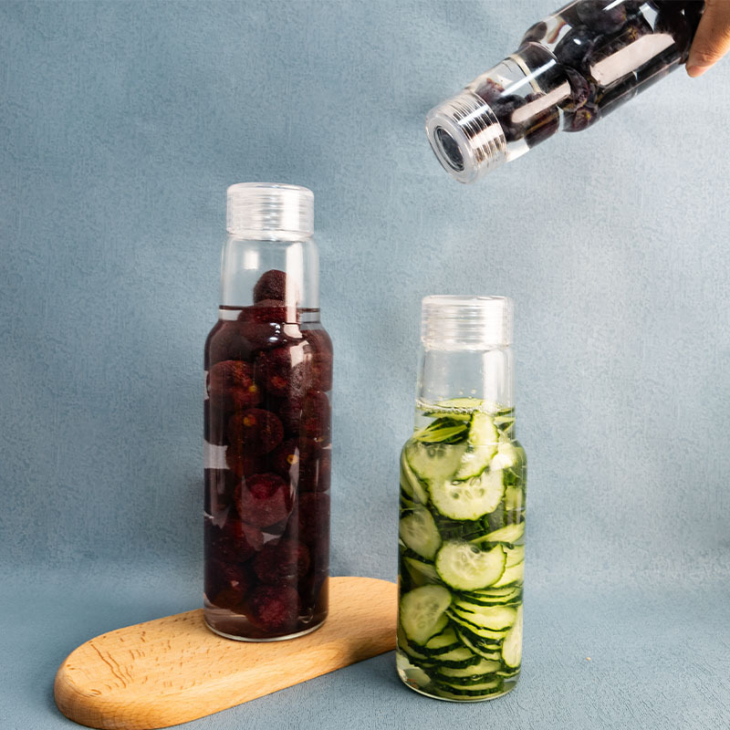 Wholesale High Borosilicate Glass Sealed Fruit Bottles, Green Plum And Bayberry Brewing Jars, Irregular Transparent Wine_voghion.com