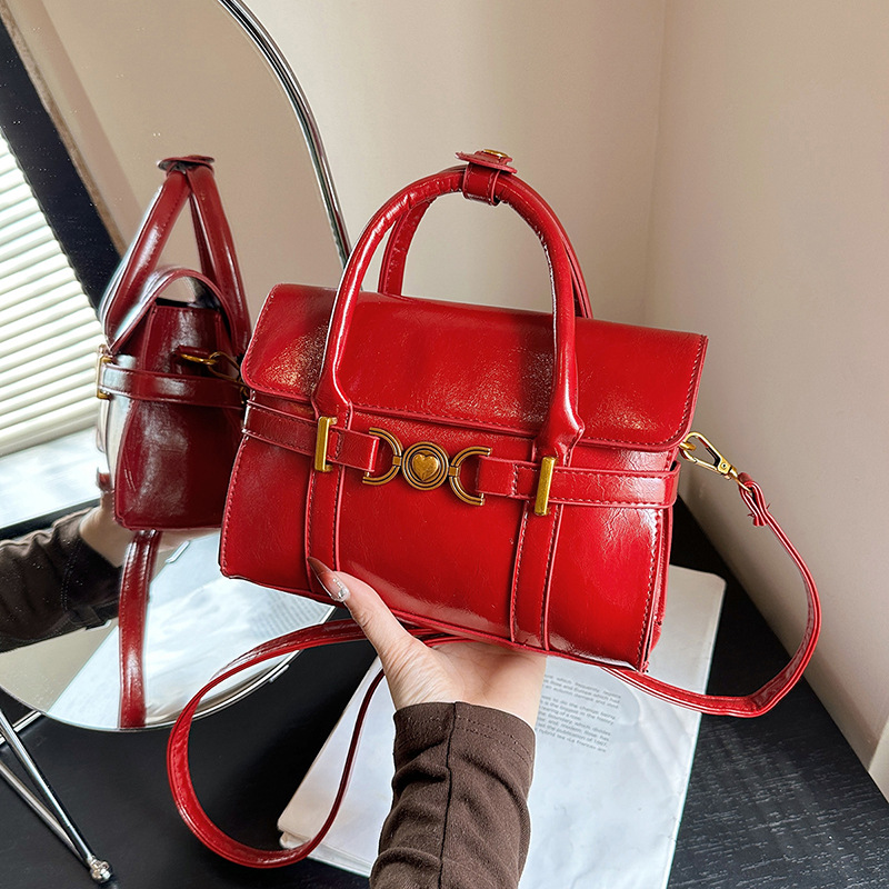 Korean Style Elegant Niche Evening Bag For Women 2026 New Minimalist Handbag Small Square Bag Commuter Shoulder Bag - Thumbnail 8