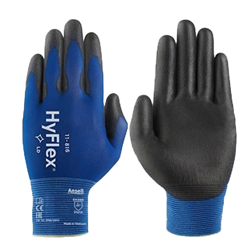 安思尔 11-816 丁腈泡沫手掌涂层手套耐磨防滑抗撕裂防护手套