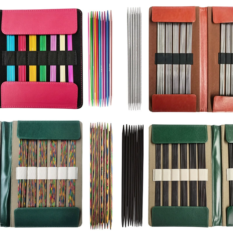 Трансграничная двойная палка иглы свитер набор из нержавеющей стали из черного сандалового дерева глинозема иглы для шерстяной одежды инструменты ручной вязки