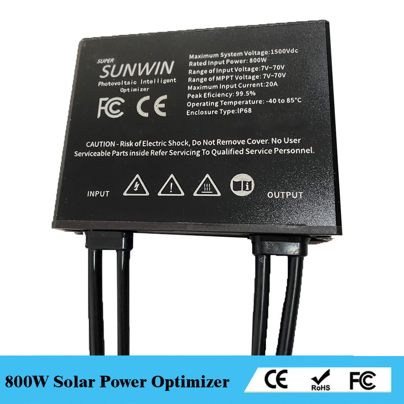 800W solar optimizer all aluminum metal shell MPPT solar optimizer boost power generation