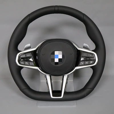 Silver modified steering wheel Steering wheel - black-version