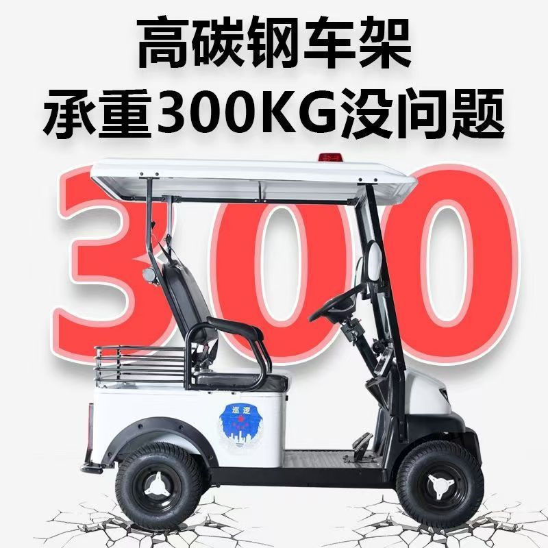 The New Bonderson E600 Electric Four-Wheeler with Steering Wheel and Two Seats Is Suitable for Property Patrol Electric Vehicles