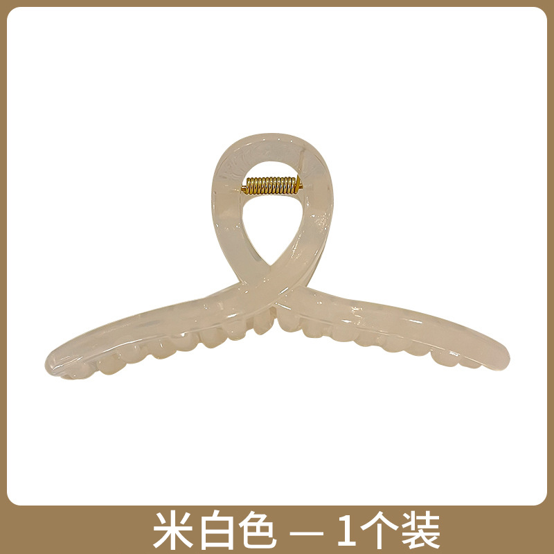 Elegante temperamento tocadillo de gran tamaño agarrar pinzas de cabello acrílico cabeza de mujer agarrar pinzas de cabello nuevo verano