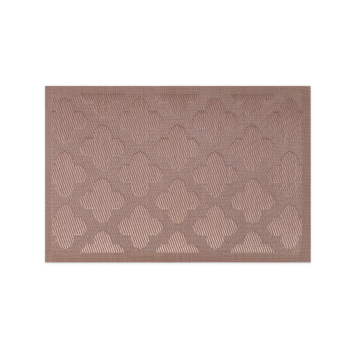 Nuevo cojín de mesa de cuatro hojas Teslin pvc cojín de mesa ligero lujoso estilo jacquard impermeable aislamiento térmico cojín de taza lavable