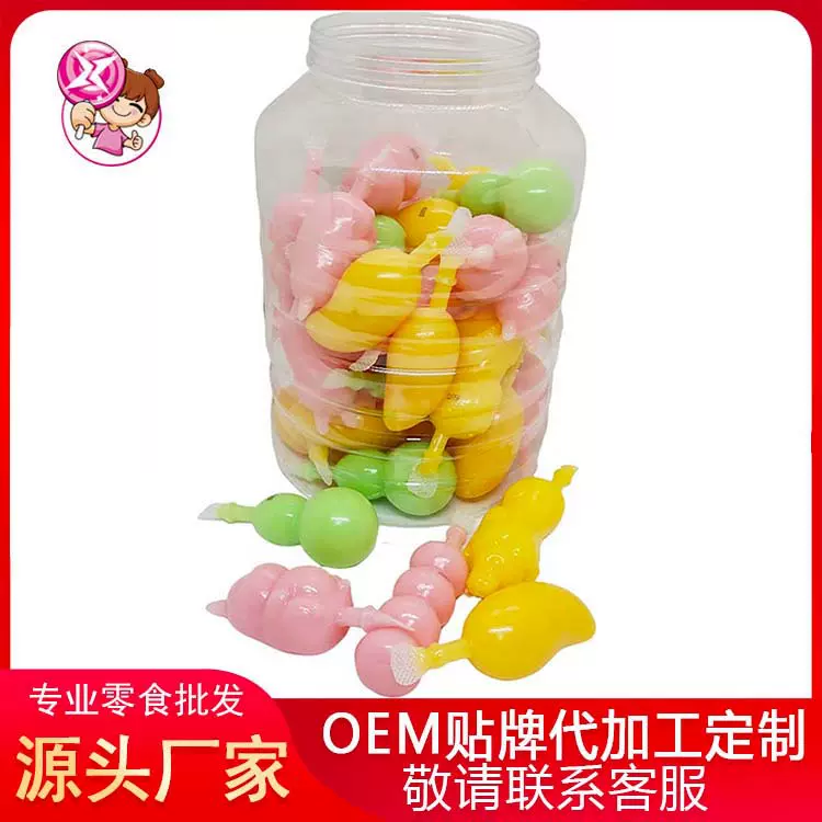 跨境混装水果造型果冻果味布丁休闲小零食学生食品儿童创意零食