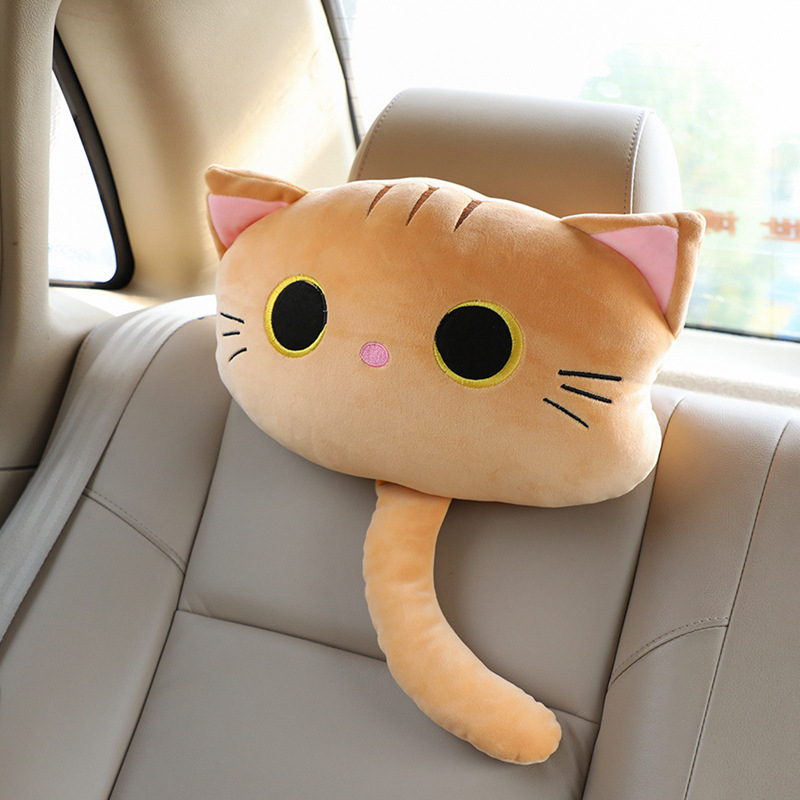 Cartoon Cat Car Headrest Pillow 9
