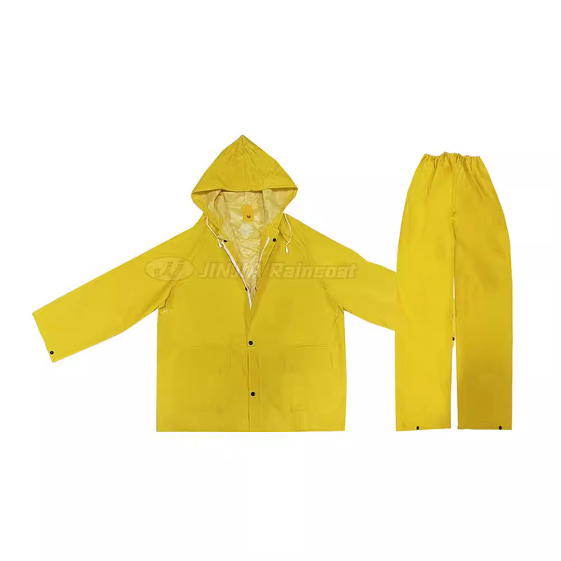 Customized Single Sticker Mexican Raincoat Suit, Export Industrial and Mining Yellow Pvc Raincoat Pants, Cheap Labor Protection Raincoat