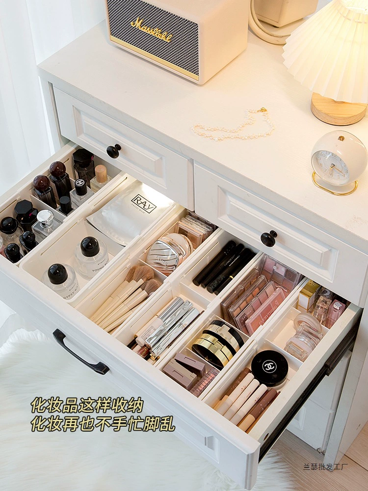 Ящик для хранения ящика с встроенной перегородкой, телескопическая косметика, классификация помады, туалетный столик, глубокая перегородка для шкафа, общежитие