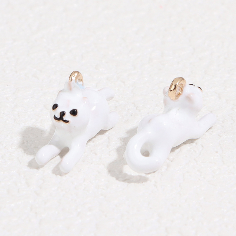 合金オイルドリップ立体シミュレーション漫画かわいい黒猫ペンダント DIY 手作りジュエリーペンダントアクセサリー|undefined