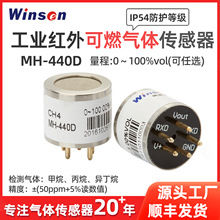 炜盛MH-440D红外气体传感器甲烷浓度检测工业瓦斯CH4报警传感器件