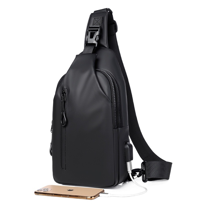New Outdoor Large-Capacity Crossbody Bag, Dropshipping Men's Chest Bag, Fashionable, Simple, Stylish and Trendy Single Shoulder Bag