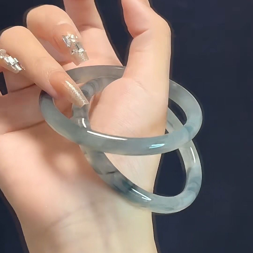 new chinese style non-metallic dan ink ancient style bangle jewelry simple advanced girlfriends national style bracelet dy same fashion