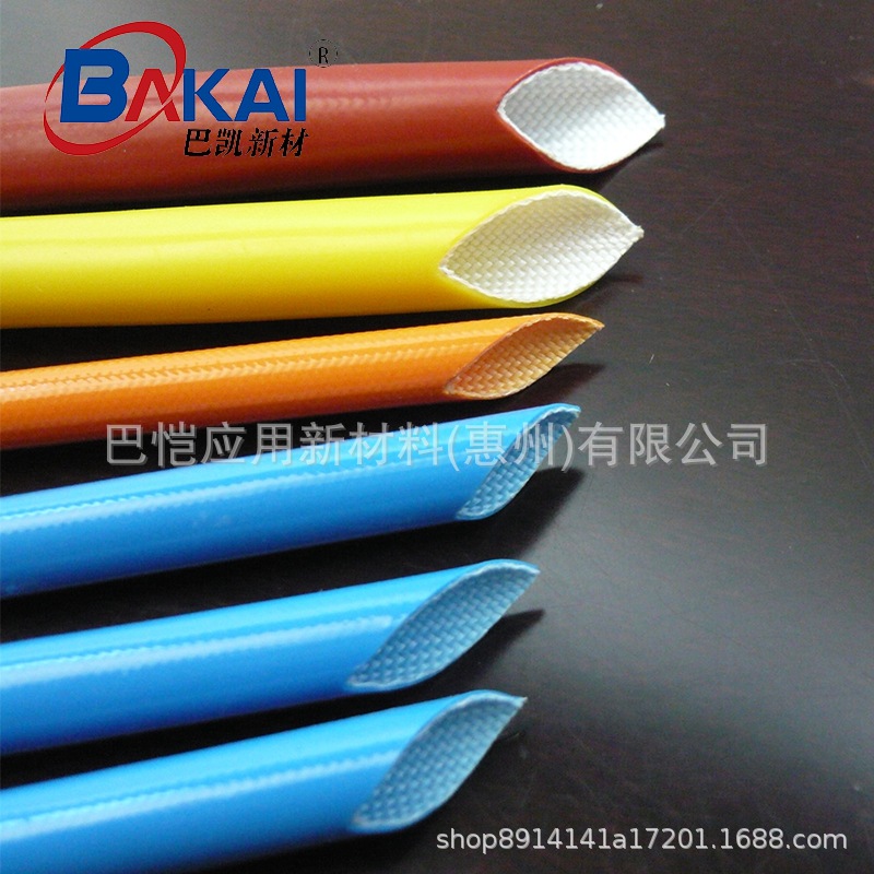 发热芯玻纤管花纹管外胶内纤玻璃纤维套管编织蛇皮纤维管玻纤套管