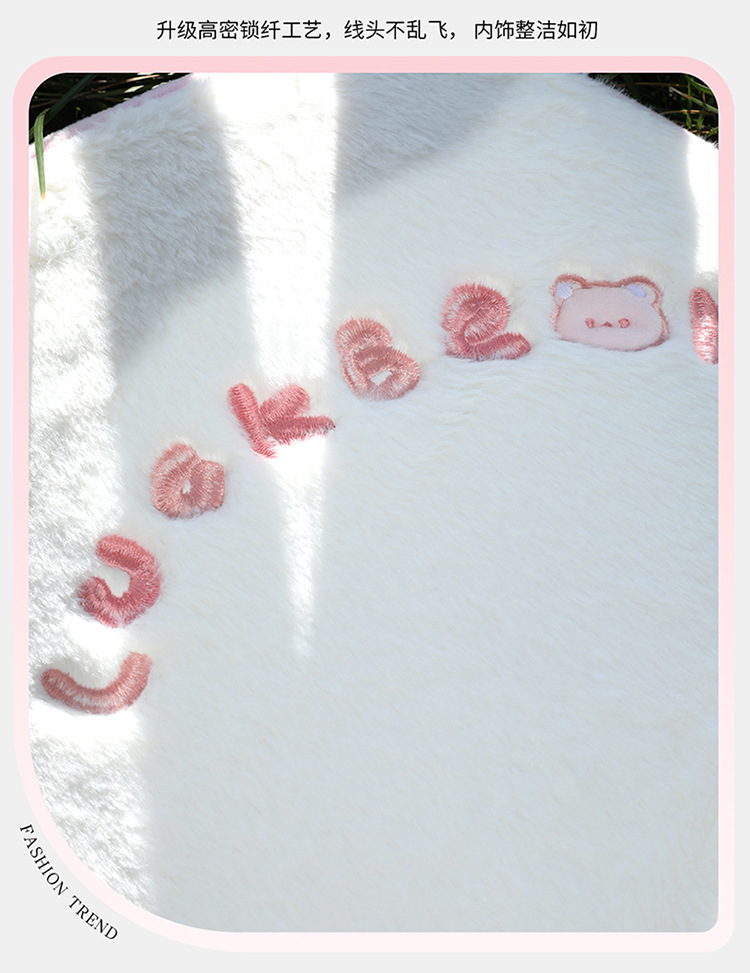 New car seat cushion paw print plush winter car seat cushion seat cover car decoration car supplies car supplies