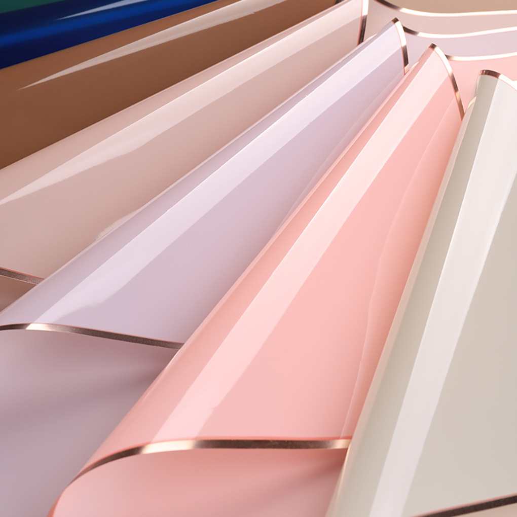 Li Zhi Ran era de oro papel de embalaje de flores película de gelía de oro papel de embalaje de buquete de flores