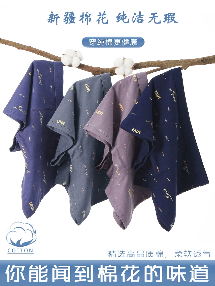 Мужское нижнее белье, хлопковые трусы-боксеры, летние свободные брюки большого размера, дышащие трусы-боксеры, молодежные сексуальные шорты