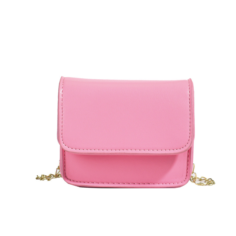 Coreano simple color sólido bolso pequeño para niños y niñas mini lindo bebé mochila 2025 nueva cadena bolso para niños