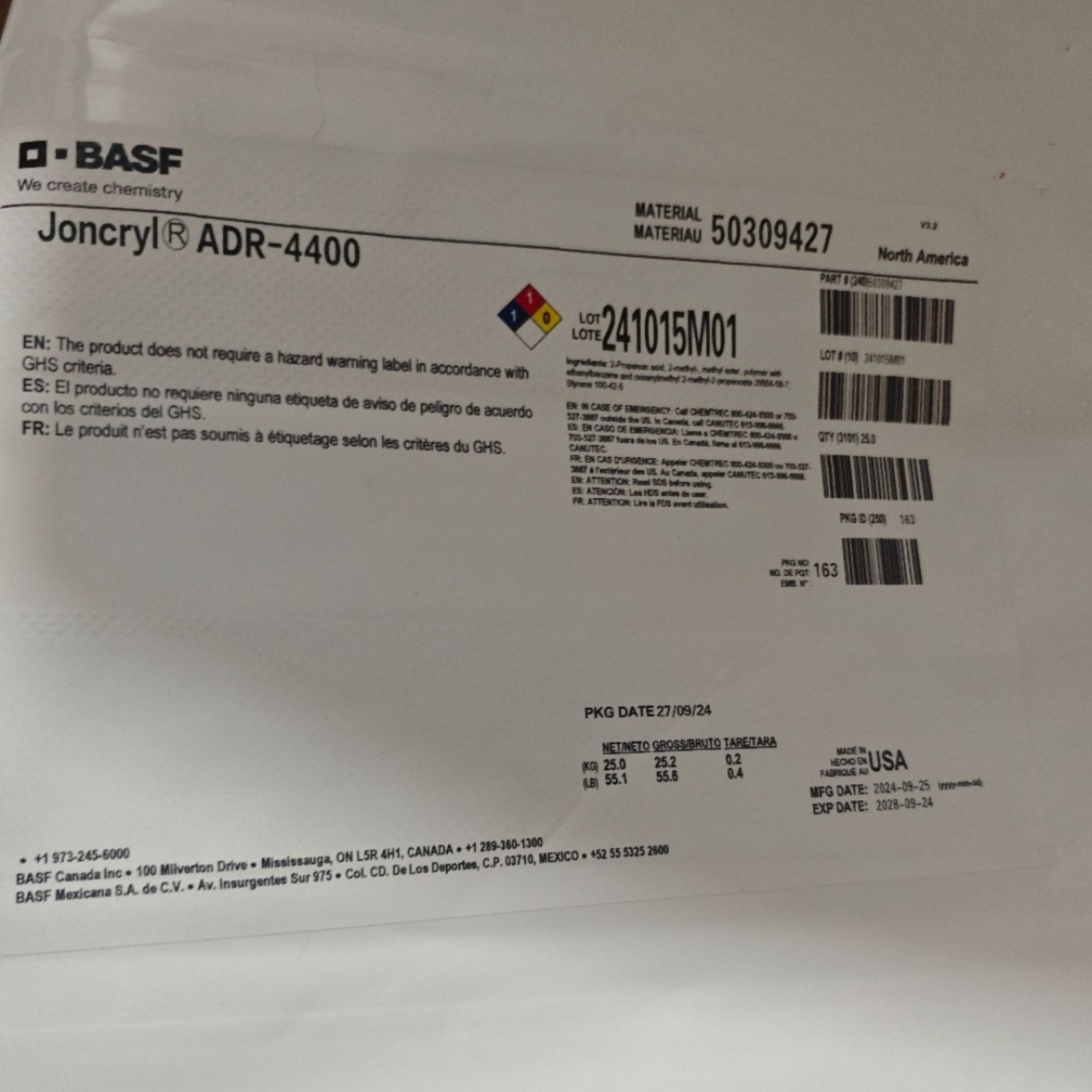 巴斯夫扩链剂 ADR-4468环氧类扩链剂 PLA聚酯扩链增容剂