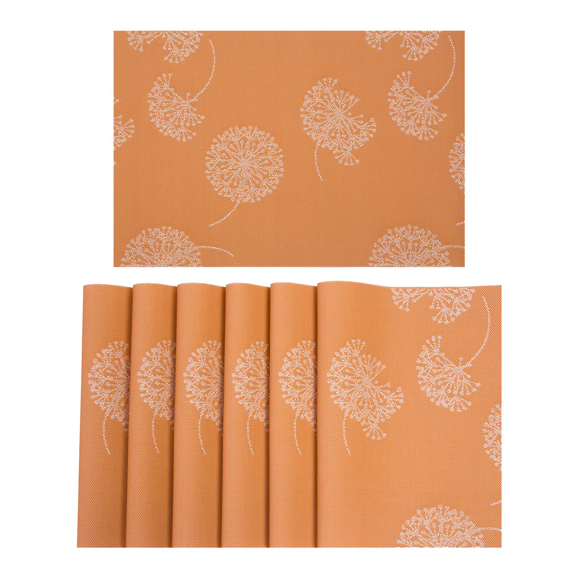 Nuevo estilo moderno simple jacquard estera de mesa de comedor tela PVC impermeable a prueba de aceite de aislamiento estera de mesa de diente de león mantel lote