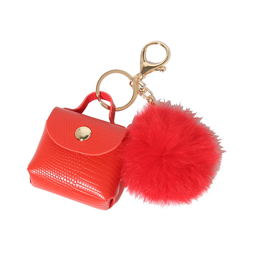 ins internet celebrity fur ball keychain bag pendant school bag pendant mini suitcase pendant backpack accessories jewelry