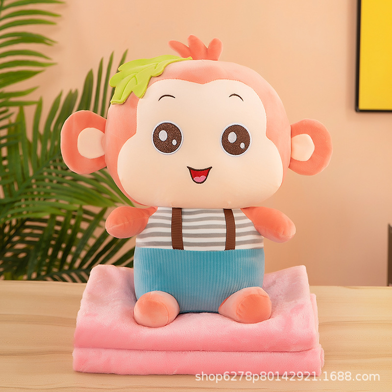 almohada transfronteriza manta muñeca de doble uso siesta de oficina aire acondicionado cojín para niños muñecas de peluche