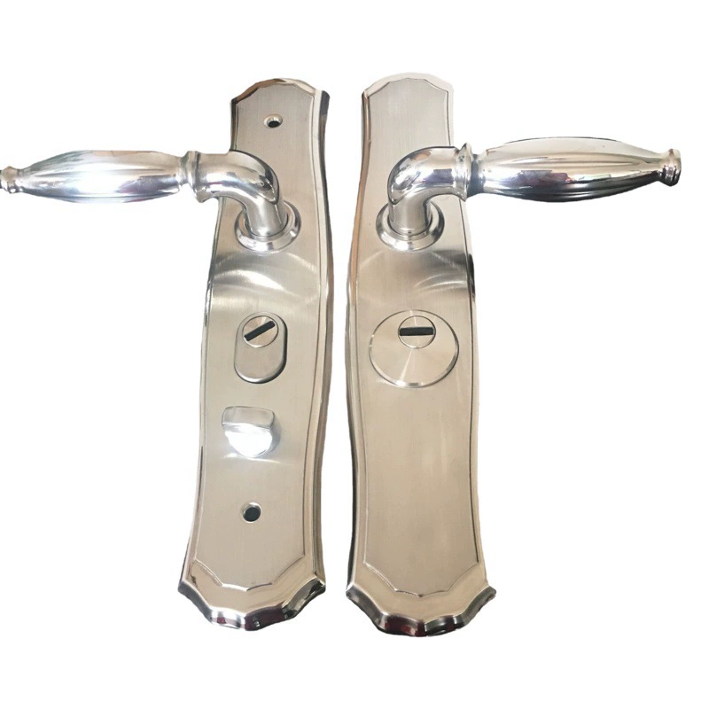 Высококачественная дверная ручка из нержавеющей стали 304, легкая водяная мельница с большим круглым отверстием, не оставленная вокруг стальной кнопки Double Live