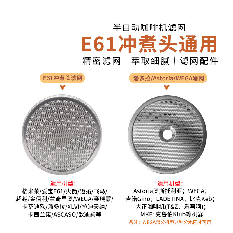 Aibao E61/Radi Tina/Pandora/Astoria espresso coffee machine brewing head water distribution screen filter screen
