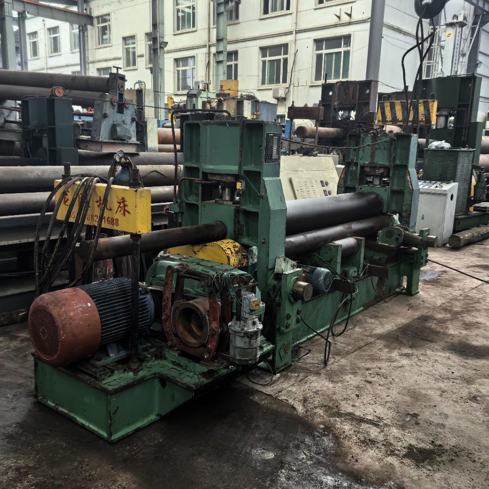 出租出售20x2米液压上辊万能卷板机2台，带预弯功能，南通产，卷