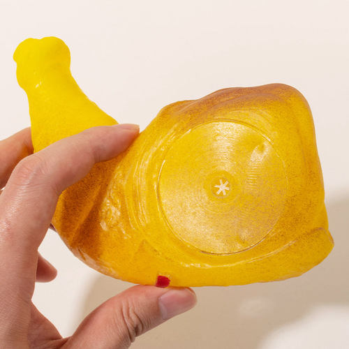 Yiwu Vinyl Toys Simulation Food System Sounding Hamburger Chicken Legs Carrot Dog Toys Set Wholesale