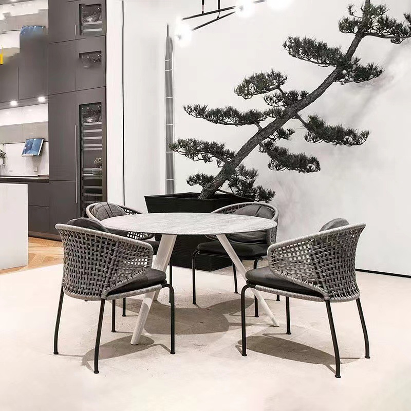 Nordic vine chair hotel lobby restaurante café recepción negociación dormitorio balcón residencial tela de cuerda art de vine