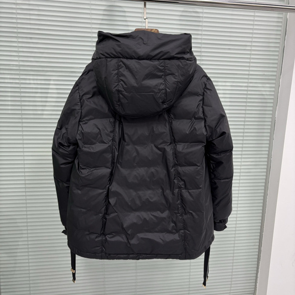 demi-season velvet down jacket with hood