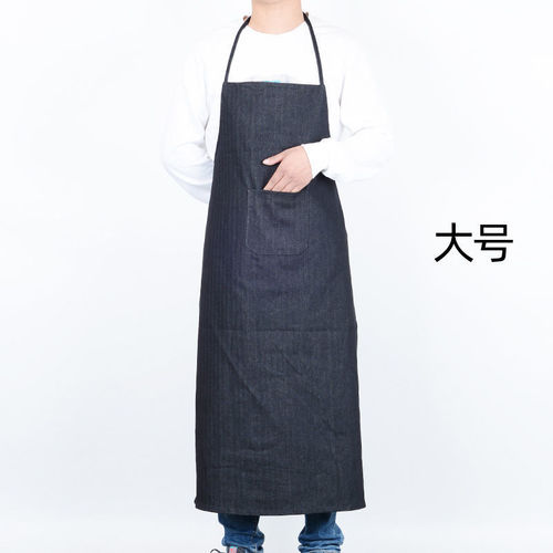 Factory wholesale custom-made extra-large, thickened pure cotton denim safety sleeve aprons—durable, wear-resistant welding workwear.