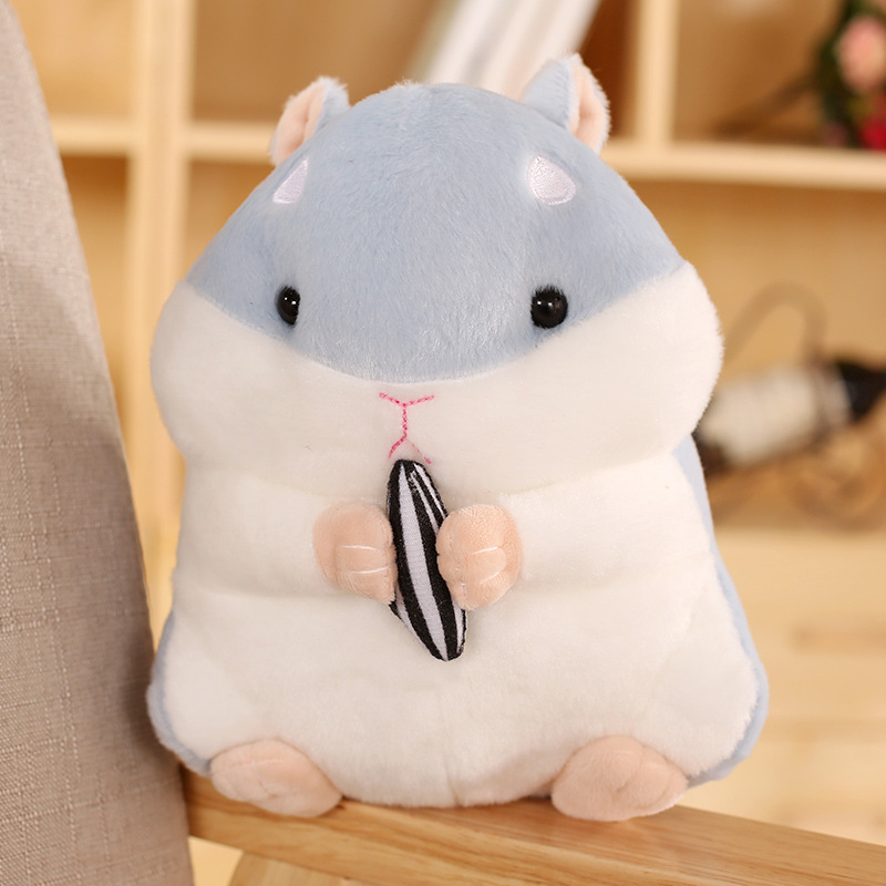 キュートでかわいいハムスターペンダント、ぬいぐるみ人形、メロンシードを抱くハムスター、動物人形、子供の誕生日プレゼント|undefined