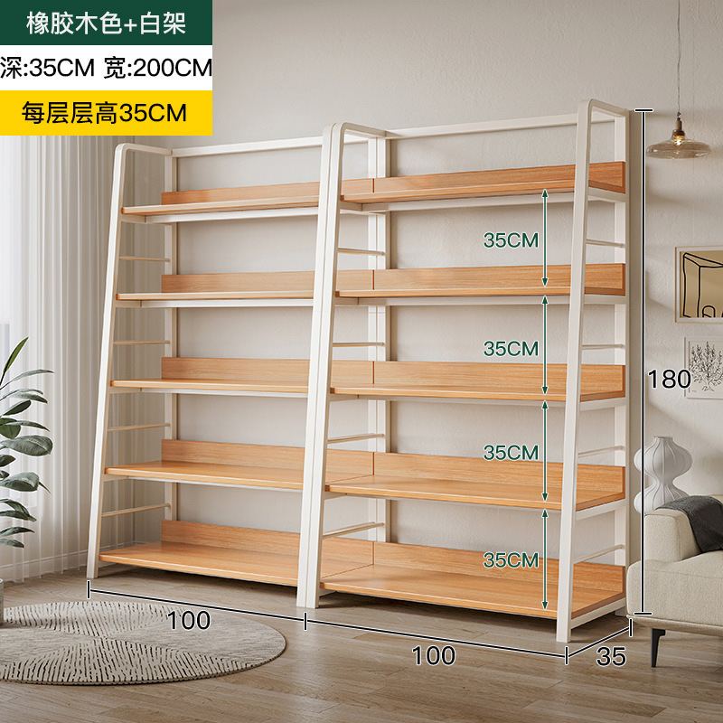 Estante simple estante de almacenamiento de múltiples capas estante de exhibición sala de estar estantería hogar dormitorio piso gabinete de almacenamiento sub-estante