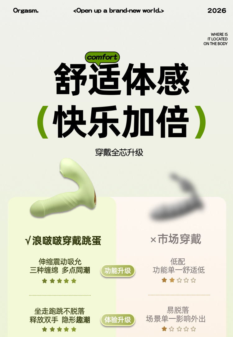 Jiuai App-Controlled Vibrating Egg with Wireless Remote, 10 Vibration Modes, Portable Adult Toy — detail image 4