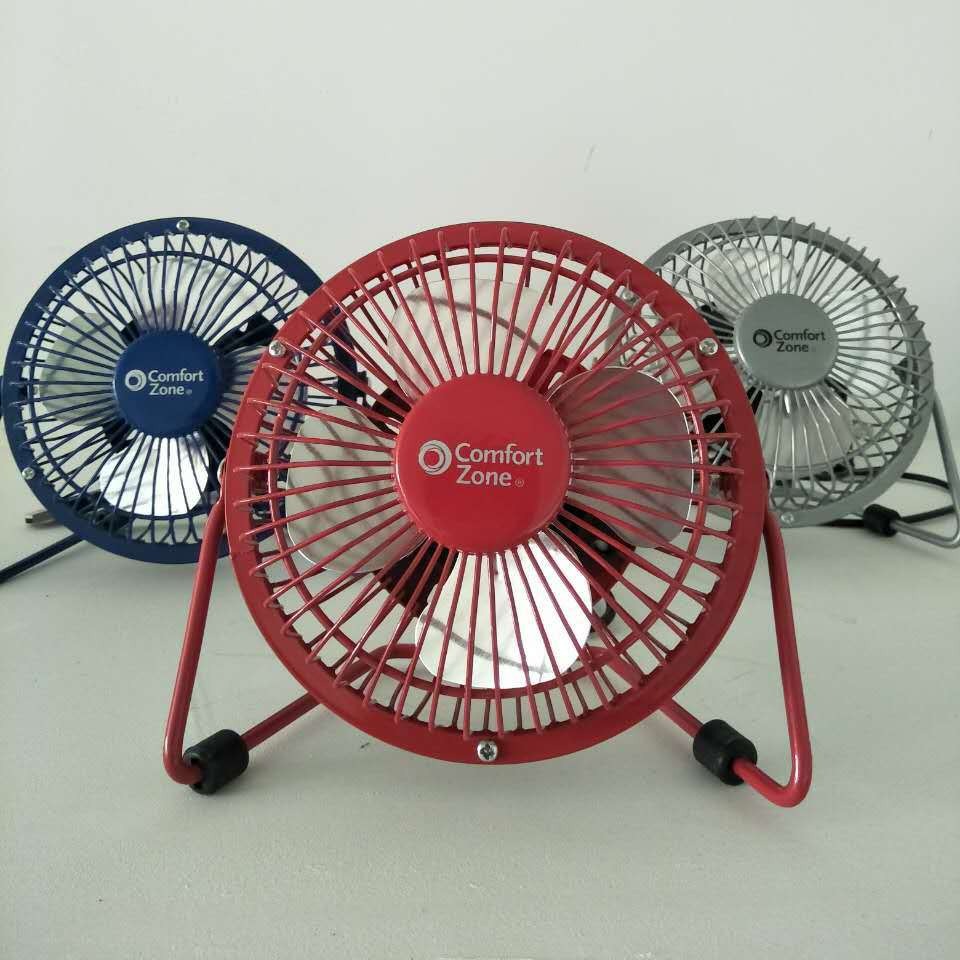 USB mini ventilador de escritorio portátil ventilador de hierro forjado fabricante personalizado aire acondicionado de oficina multicolor ventilador pequeño