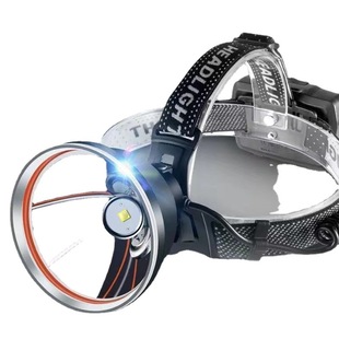 Strong light headlight USB charging high probability outdoor miner's lamp white light yellow light LED fishing lamp generation