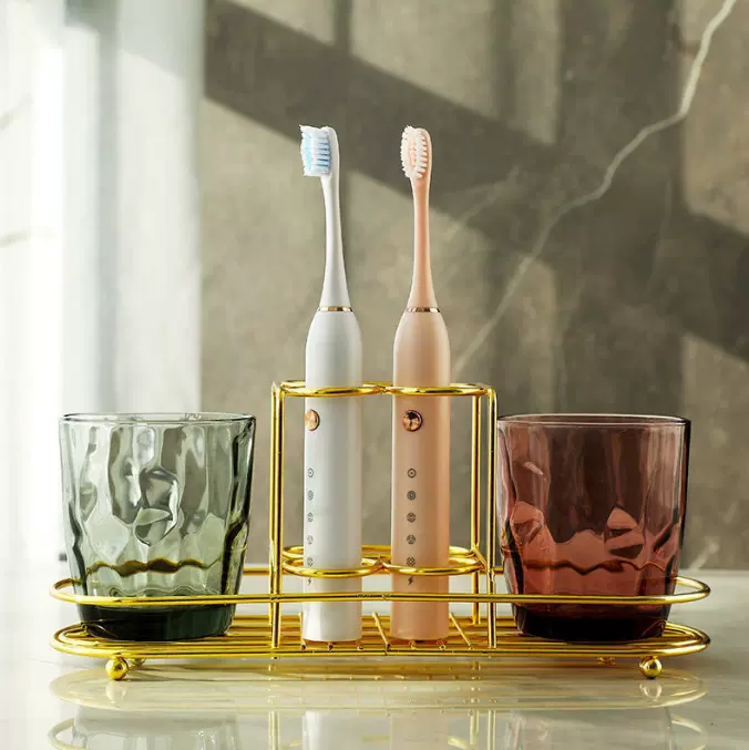 高颜值酒店玻璃牙刷杯水杯家用情侣漱口杯鹅卵石玻璃杯洗漱杯套装