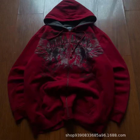Deep Gothic Style Ecko Skull Eye Print Hoodie for Men and Women, Street Style, Punk, Oversized Black Sweatshirt