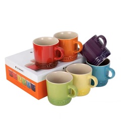 クールカラーle creusetレインボーマグカップマカロン6点セットセラミックカップ食器セットセット家庭用