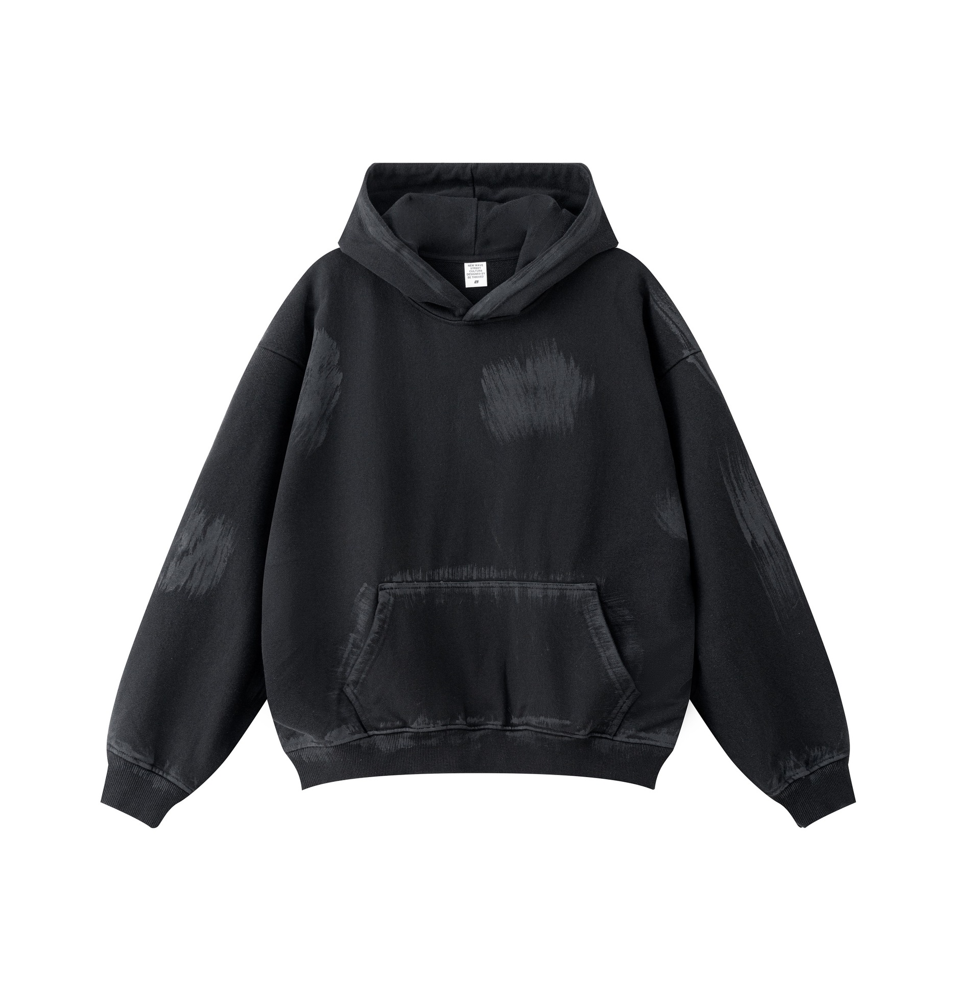 Sweat à capuche homme style urbain délavé coupe ample_voghion.com