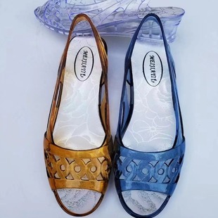 New High Heel Women's Summer Sandals and Slippers Comfortable Breathable Fashion Simple Mother Sandals Crystal Shoes