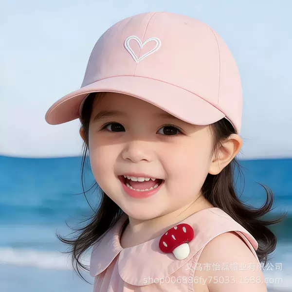 Children's Hats for Spring, Autumn, and Summer That Can Be Styled into High Ponytails, Girls' Baseball Caps with a Half-Top Design, Sun Protection for Babies