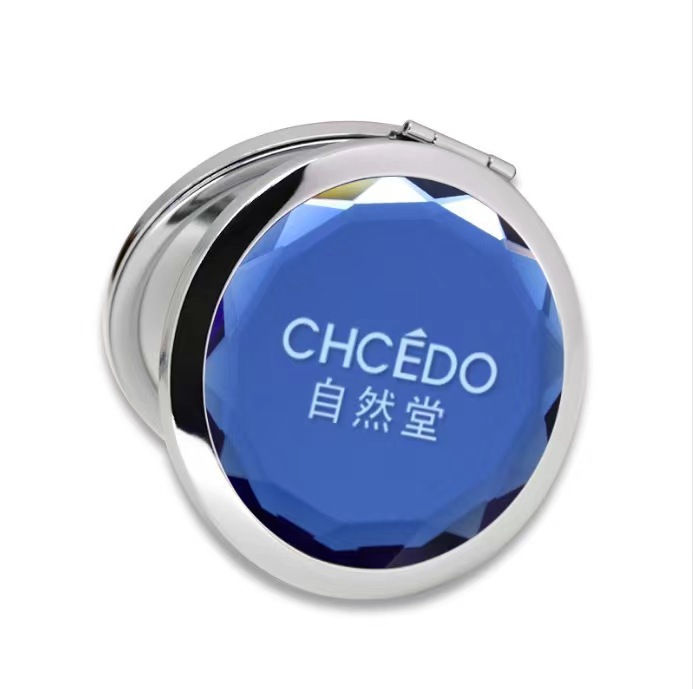 Espejo de maquillaje plegable de cristal espejo de maquillaje de metal pequeño espejo pequeño portátil pequeño regalo de regalo espejo de maquillaje palabras grabadas