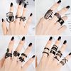 Black set, one size ring, 2023, Gothic